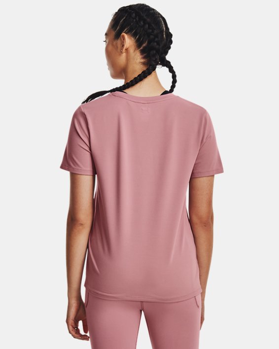 女士UA Meridian短袖T恤 in Pink image number 1